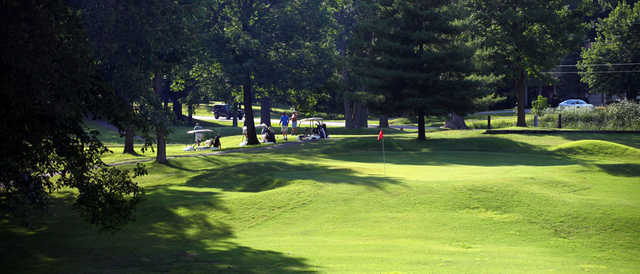 A view of a green at Red Hawk Country Club