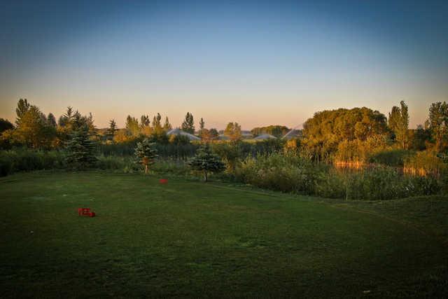 A view of the red tee at Southside Golf Course
