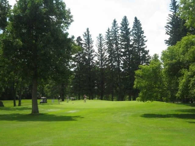 A view of a green at Killarney Lakeside Golf Club