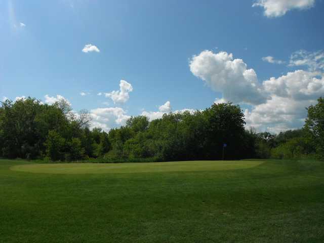 A view of a green at La Broquerie Golf Course