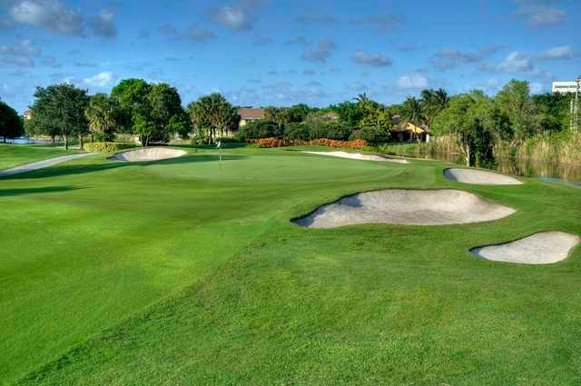 View of the 4th hole from the East course at Jacaranda Golf Club