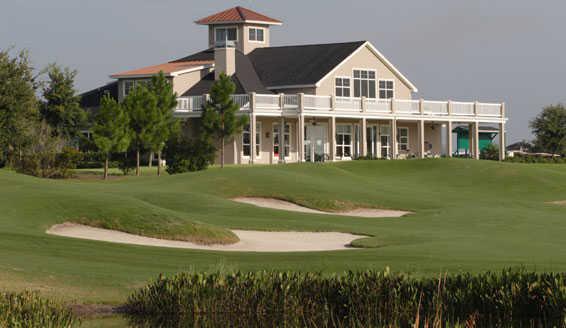 A view of the clubhouse at Highlands Ridge