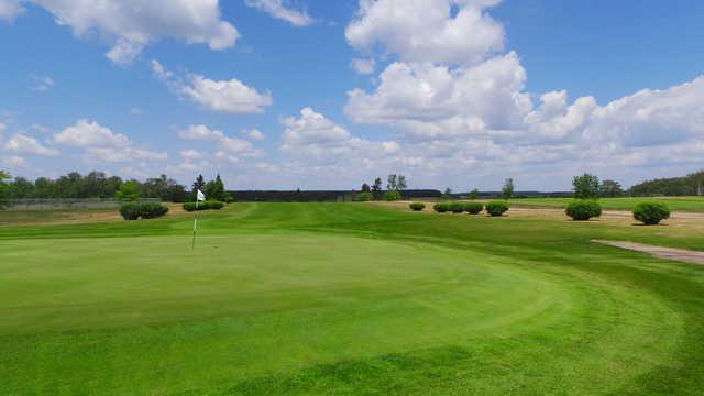 A view of the 1st green at Shilo Country Club