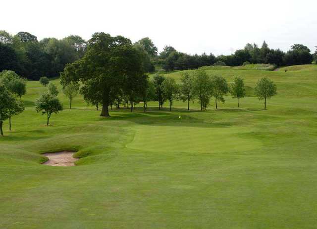 The 7th hole on the Gold course at the Shropshire Golf Centre