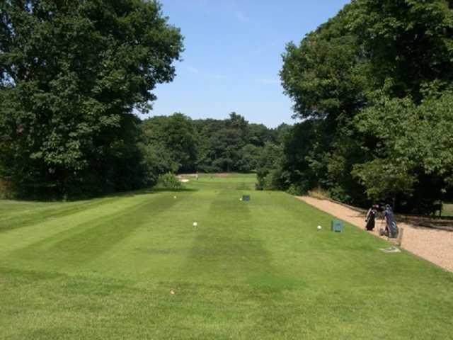 The 10th tee at at Bushey Hall Golf Club