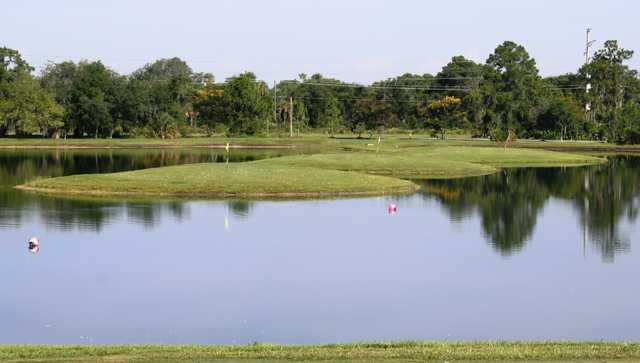 A view of the practice area at The Preserve Golf Club