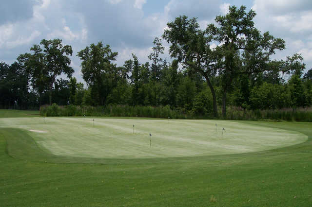 A view of the putting green at Hernando Oaks Golf & Country Club