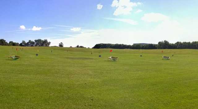 The driving range at Delapre Golf Club