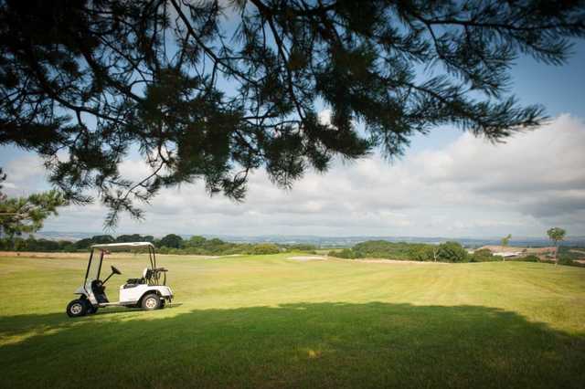 A fairway view from the Acorns golf course