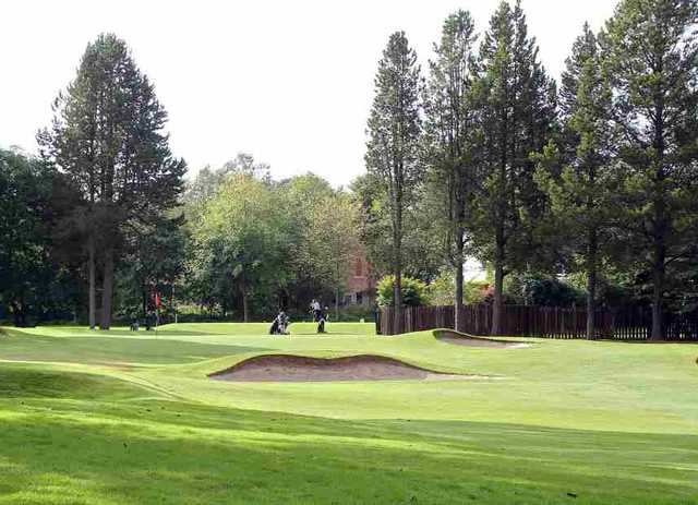 The 13th green at Inverness Golf Club