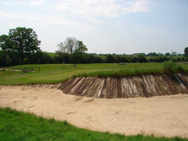 Bunker on the 17th at Blakes Golf Club