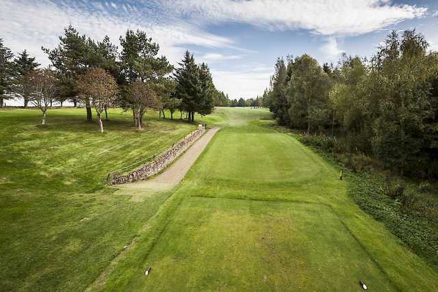 Looking down the fairway from the 10th tee at Alyth Golf Club