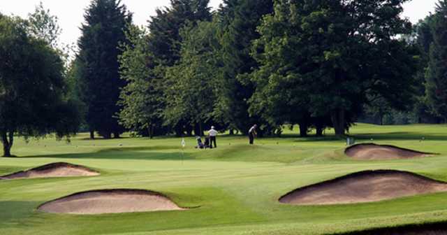The 1st green at Flackwell Heath Golf Club