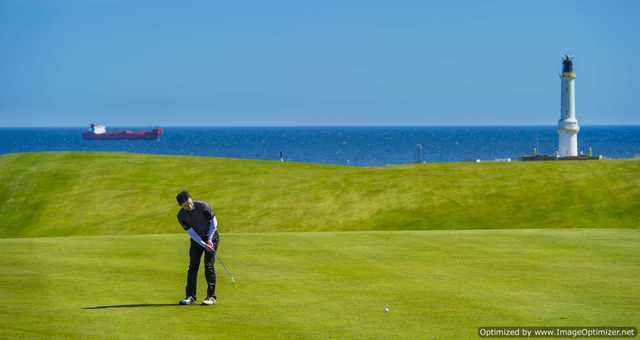 A sunny day view from Balnagask Golf Course 