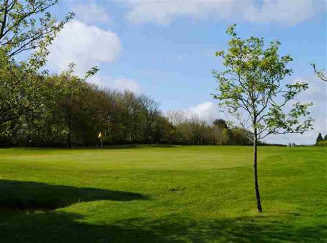 View of the 10th green at Honiton Golf Club