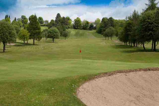 View of the 16th hole at Dalmuir Municipal Golf Course