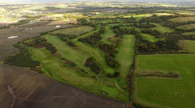 Aerial view from South Moor Golf Club