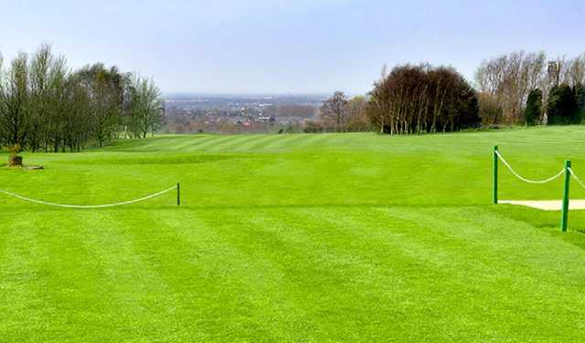 The 1st hole at Dukinfield Golf Club