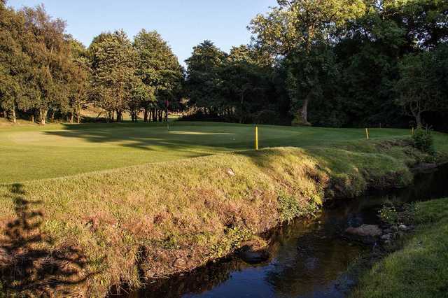 A testing water hazard on the Skipton course