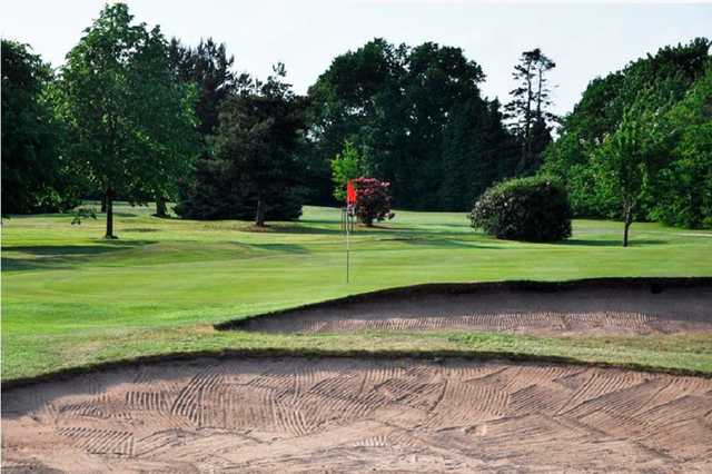 Bunkers at the 9th hole