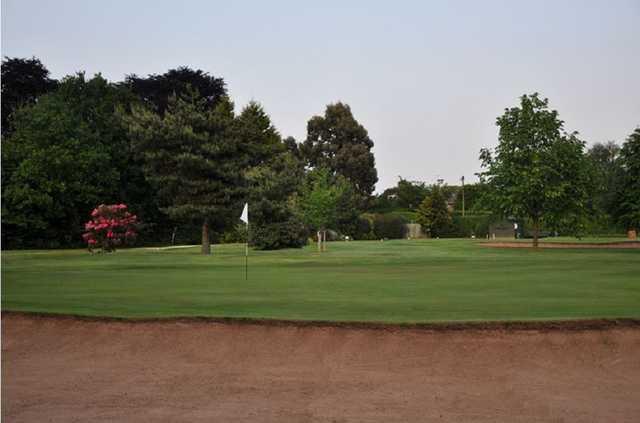 The 18th hole of the Hearsall golf course