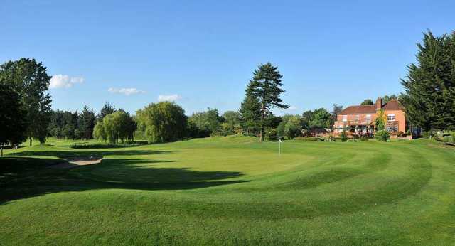 9th hole green at Sand Martins golf club