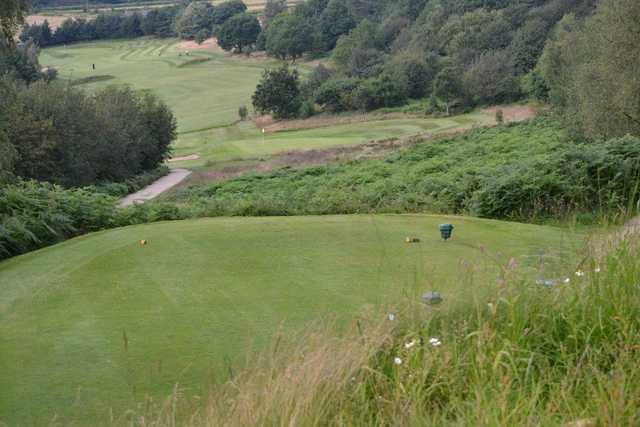 The down hill approach on the Matlock golf course