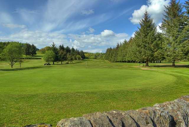 The 2nd green on the Lochwinnoch Golf Course