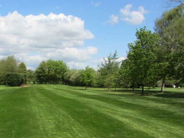 The green fairway of the 2nd hole