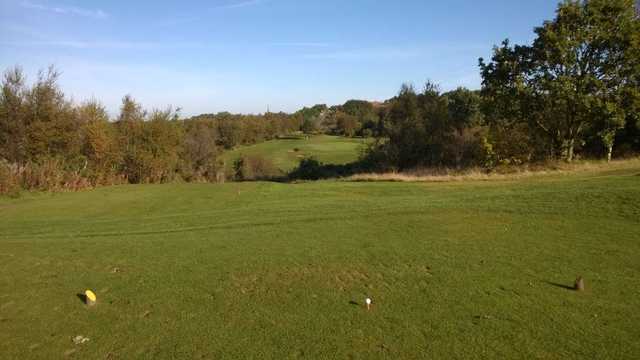 View from the tee of the challenging 5th hole at Ravensworth Golf Club