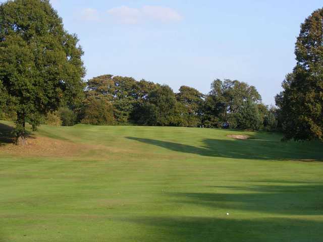 A tough looking approach shot at Crewe Golf Club