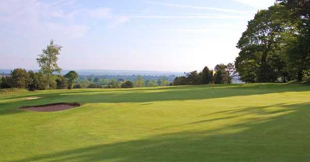 The views from the 10th green at The Mendip Golf Club