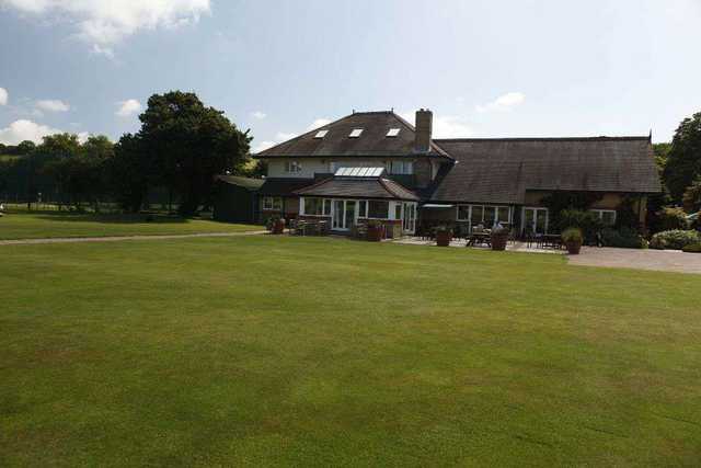 The clubhouse at Etchinghill Golf Club 