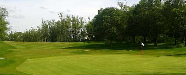 Looking back from the green at Clober Golf Course
