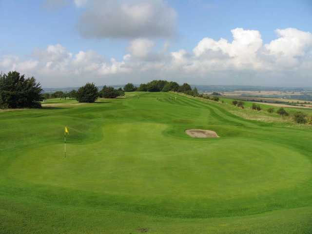 A look back from the green at North Wilts Golf Club