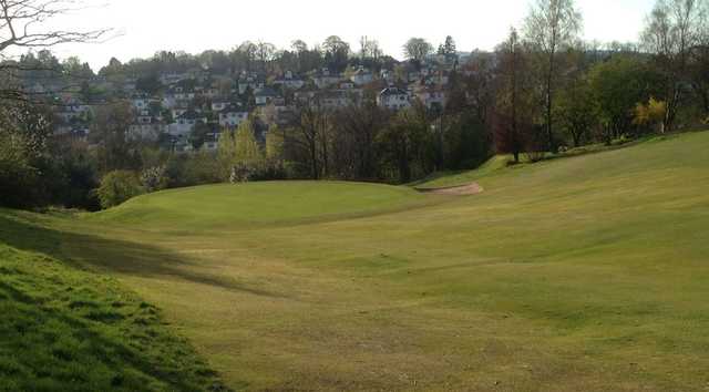 A downhill fairway to the 16th green at Douglas Park Golf Club