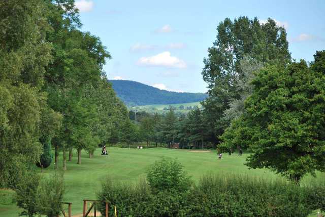 Looking down the 9th fairway at Thirsk and Northallerton Golf Course