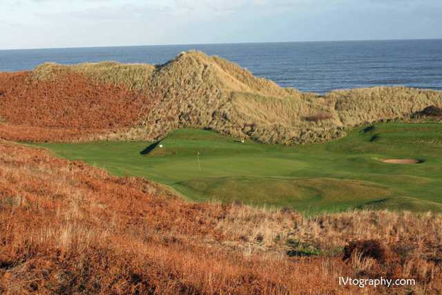 View of the 2nd green at Warkworth Golf Club