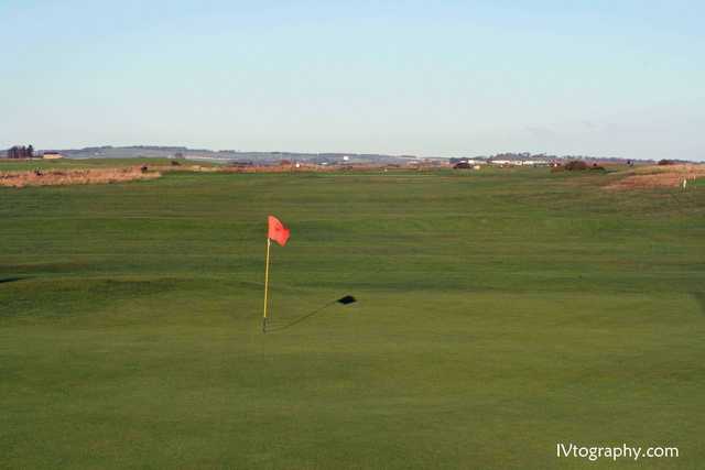 View of the 18th green at Warkworth Golf Club