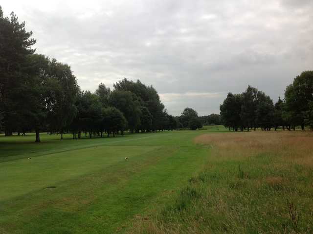 The 9th fairway on Lymm Golf Course