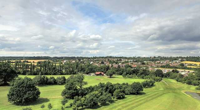 Aerial view of Epping golf course