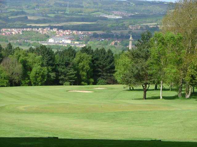 Panoramic views from 'Liberty Colum' 15th hole at Whickham Golf Club