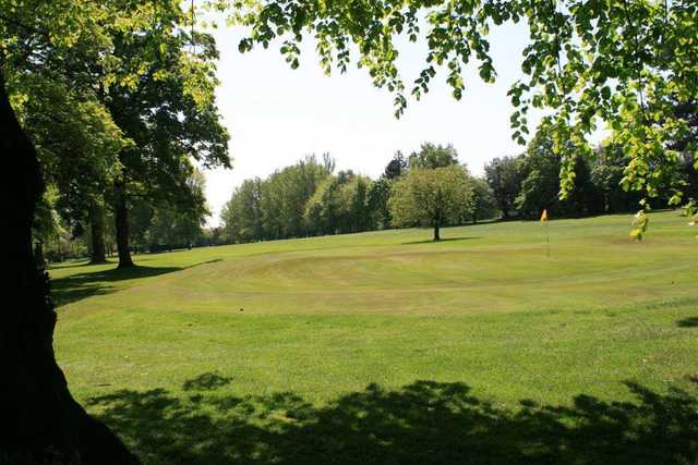 A greenside view of the fairway at the Woolton Golf Club