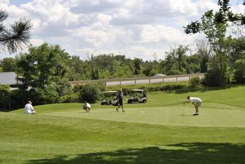 A view of a green at Puslinch Lake Golf Course