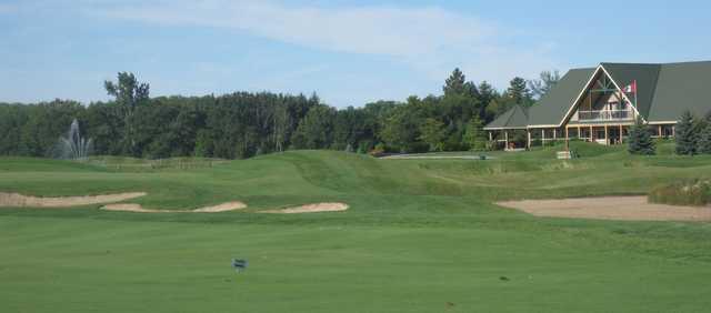 A view of the clubhouse at Baxter Creek Golf Club