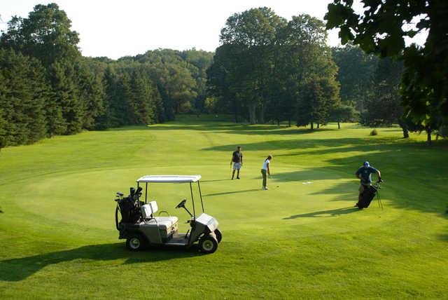 A view of a green at East Park Golf Gardens