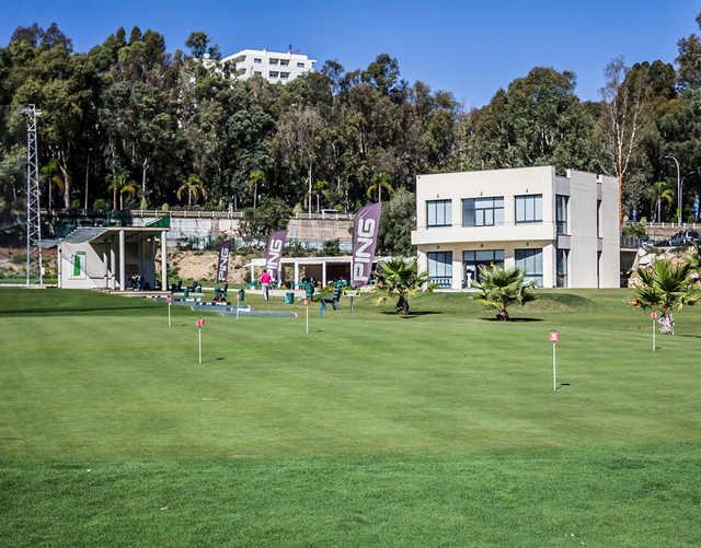 A view of the practice putting green at Miguel Angel Jimenez Golf Academy