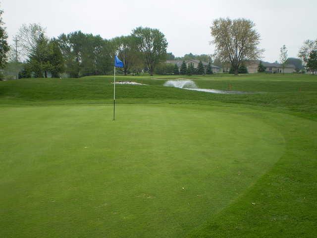 A view of two holes at Mitchell Golf and Country Club