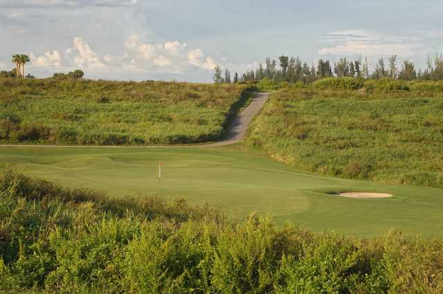 A view of the 11th green at Park Ridge Golf Course