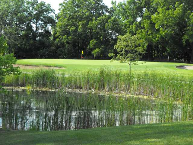 A view over a pond at Talbot Trail Golf Club